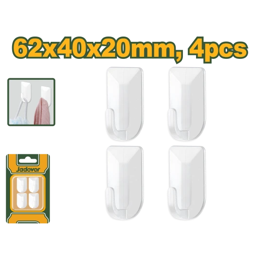 خطافات صور Jadever شديدة التحمل من مادة ABS، مجموعة من 4 قطع لجدران خرسانية خطافات صور Jadever شديدة التحمل من مادة ABS، مجموعة من 4 قطع لجدران خرسانية