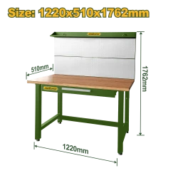 Jadever Steel Work Bench 1220mm with Drawer & Pegboard (JDCS5A03)