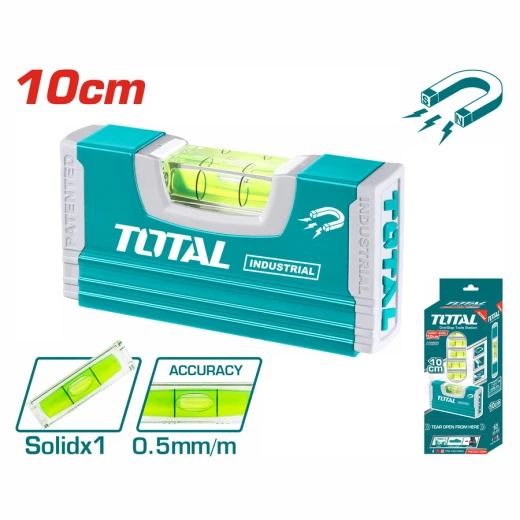 ميزان يدوي بطول 10 سم (TMT20105M) ,دقة عالية، هيكل معدني متين، تصميم خفيف وسهل الحمل من توتال ميزان يدوي بطول 10 سم (TMT20105M) ,دقة عالية، هيكل معدني متين، تصميم خفيف وسهل الحمل من توتال