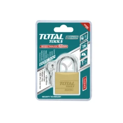 Total Heavy Duty Brass Padlock 40mm - Secure Protection for Your Belongings