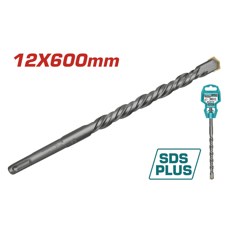 ريشة حفر حجر SDS Plus كبس – 12x600ملم من توتال (TAC311206) - توتال