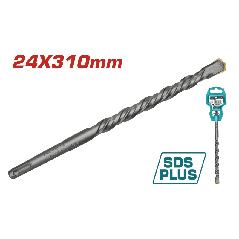 ريشة حفر حجر SDS Plus كبس – 24x310ملم من توتال (TAC312404) - توتال