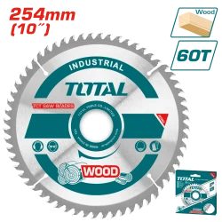 شفرة منشار TOTAL TCT للخشب 254 مم - 10 بوصة | 60 سن (TAC231723)