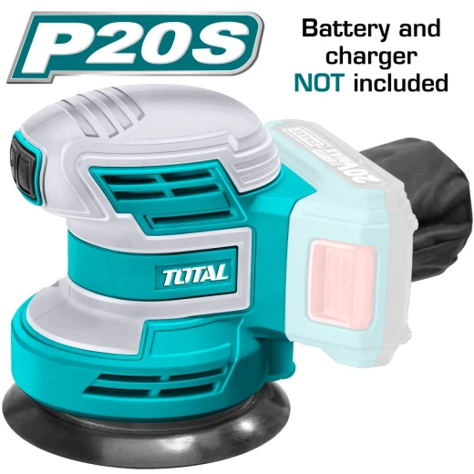 TROSLI2001 20V ليثيوم أيون ساندر مداري عشوائي - لاسلكي، صنفرة قوية من توتال TROSLI2001 20V ليثيوم أيون ساندر مداري عشوائي - لاسلكي، صنفرة قوية من توتال