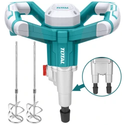 Powerful 1800W Electric Mixer with Dual Mixing Paddles, Variable Speed Control, Ergonomic Handle & Heavy-Duty Build for Mortar, Cement & Paint