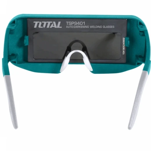 TOTAL Auto-Darkening Welding Glasses 95x31mm (TSP9401), Instant Arc Protection, Wide Viewing Area, UV/IR Shielding, Dual Power Lithium Battery & Solar Panel - Total - Image 2