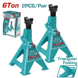 زوج رافعات سيارات 6 طن ارتفاع قابل للتعديل من 388 إلى 580 ملم من توتال (THJS0601)