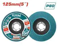 قرص صنفرة شرائحي P80 ,زركونيوم, مقاس 125مم (5 بوصة), طراز TAC641253 ,للمعادن والفولاذ المقاوم للصدأ من توتال قرص صنفرة شرائحي P80 ,زركونيوم, مقاس 125مم (5 بوصة), طراز TAC641253 ,للمعادن والفولاذ المقاوم للصدأ من توتال
