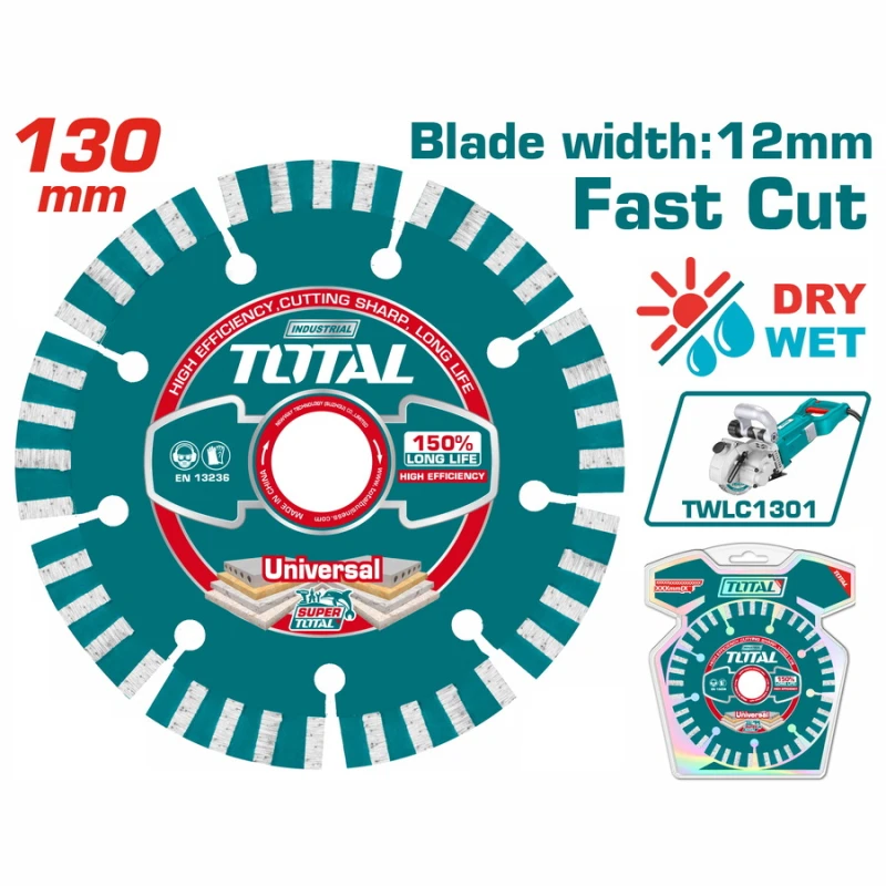 قرص قطع ماسي جاف TOTAL Φ-130 مم × 20 مم - توتال