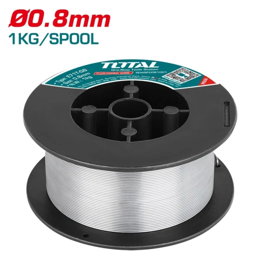 TOTAL Gasless Flux Cored Welding Wire 1Kg for Mild Steel: Efficient & Portable Welding Solution