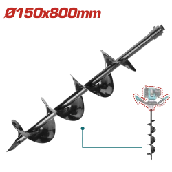 TOTAL Earth Auger Bit - Φ150x800mm (TEA55221-2)