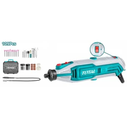 Total Mini Grinder 130W with 109 accessories compact powerful tool for grinding polishing and cutting