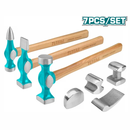 طقم مطارق وأدوات تشكيل هياكل وسيارات 7 قطع (TBAFO712) من توتال طقم مطارق وأدوات تشكيل هياكل وسيارات 7 قطع (TBAFO712) من توتال