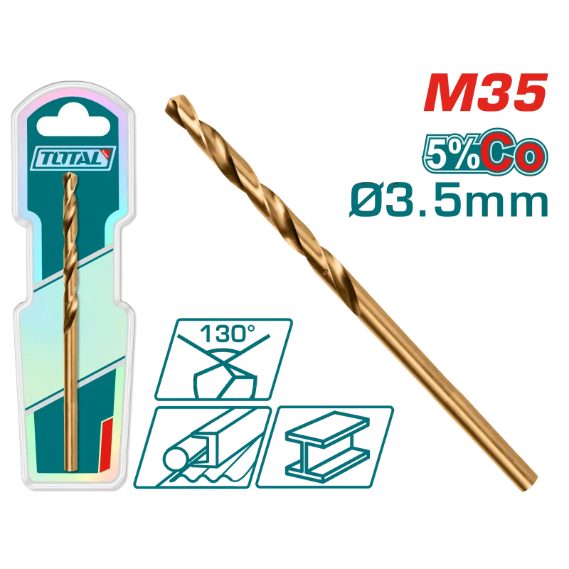 ريشة حفر M35 HSS-CO كوبالت, 3.5مم فولاذ عالي السرعة من توتال (TAC11203501) - توتال