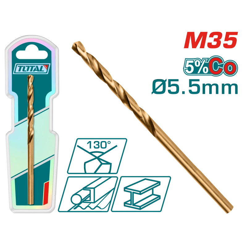 ريشة حفر M35 HSS-CO كوبالت – 5.5مم فولاذ عالي السرعة من توتال (TAC11205501) - توتال