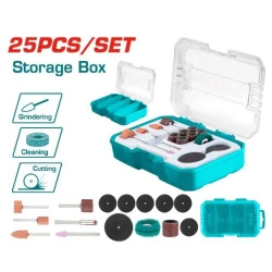 TOTAL 25-Piece Sanding and Grinding Set for Mini Drills