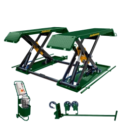 JADEVER Mobile Mid-Rise Scissor Lift 3 Ton – Portable and Powerful Lift for Vehicle Maintenance