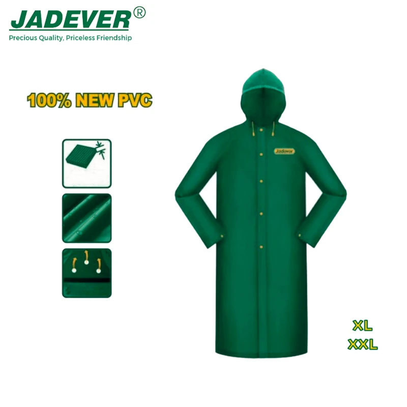 Jadever Rain Coat – Waterproof and Ideal for Protection in Rainy Weather and Outdoor Work XL - Jadever