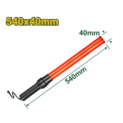 JADEVER Traffic Wand JDYJ3A54, 540mm LED Signal Baton with Flash, Steady & Top Light Modes, Durable Handheld Light for Traffic Control & Safety Use