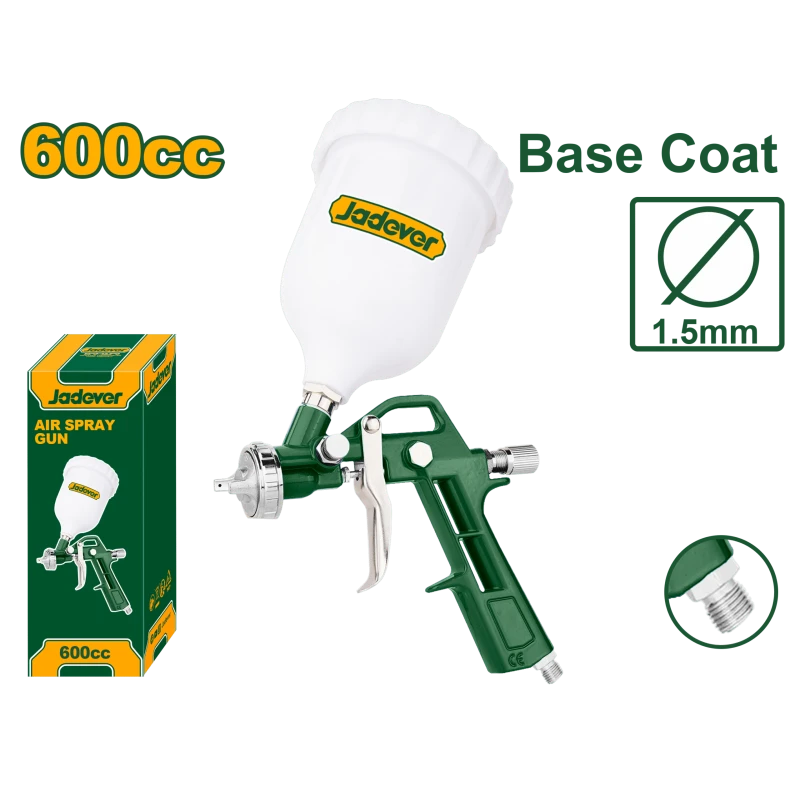 فرد رش دهان 600cc فوهة 1.5 ملم، للطبقة الأساسية، ضغط تشغيل 3–4 بار من جادفر (JDGA1504) - جادفر