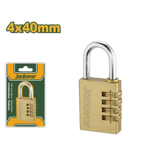 قفل 4-خانات نحاسي 4×40ملم من جادفر (JDPD3444)
