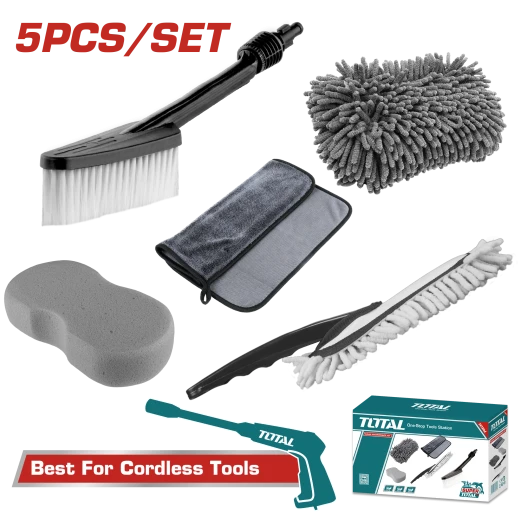 طقم تنظيف و غسيل السيارات 5 قطع من توتال (TMGF0501) طقم تنظيف و غسيل السيارات 5 قطع من توتال (TMGF0501)
