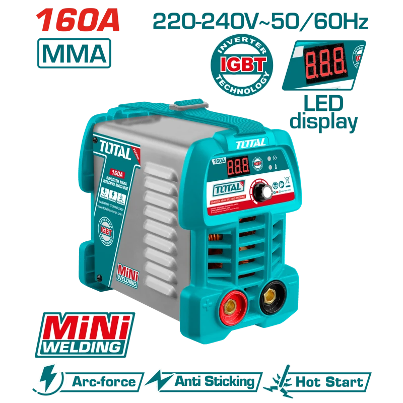 ماكينة لحام MMA انفرتر 160 امبير IGBT من توتال (TW21606049) - توتال
