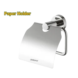 JADEVER Bathroom Paper Holder with Lid Stainless Steel Zinc Alloy, Includes Screws