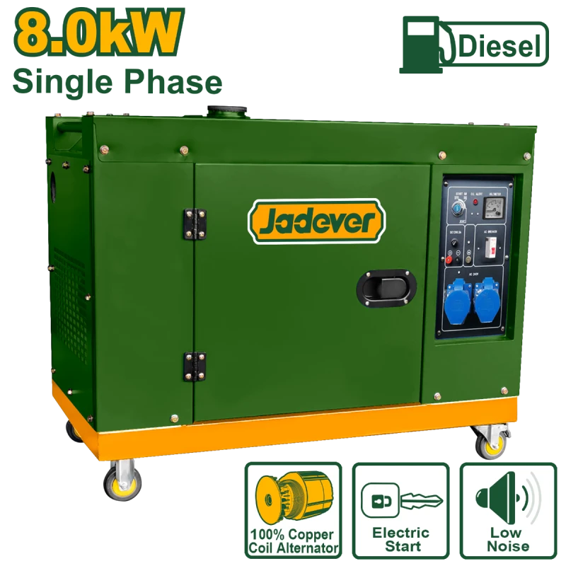مولد ديزل صامت JADEVER 8 كيلو واط JDDG2A100 - جادفر