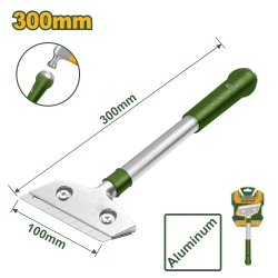 JADEVER Metal Scraper 300mm Aluminum Alloy Blade for Paint, Glue, and Residue Removal