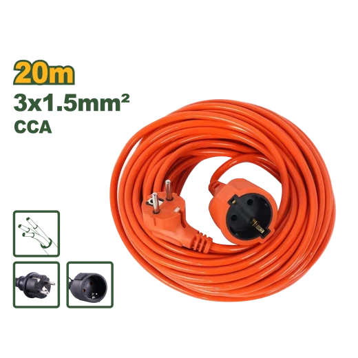 سلك تمديد 3x1.5mm² | 20 متر من جادفر سلك تمديد 3x1.5mm² | 20 متر من جادفر