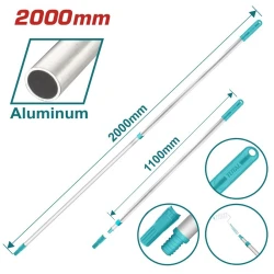 TOTAL Aluminum Telescopic Rod 2000mm (THTEP0201) – Lightweight and Extendable Pole for Painting and Cleaning Tasks