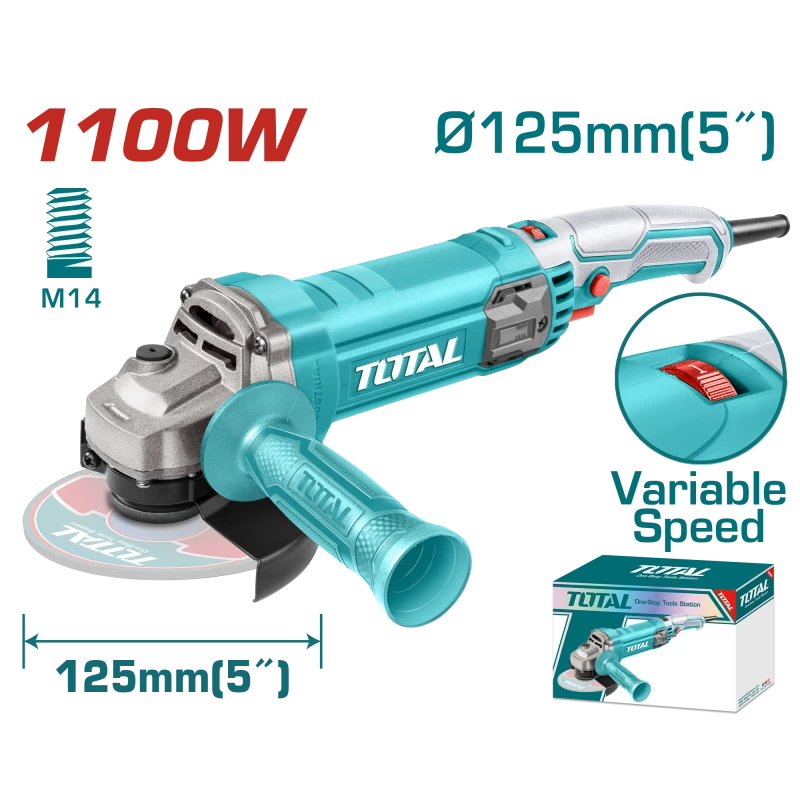 صاروخ كهرباء 1100واط - 125ملم | 5إنش من توتال (TG110125565) - توتال