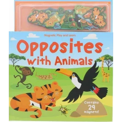 كتاب أضداد مع الحيوانات للأطفال من عمر 3 إلى 5 سنوات، يحتوي على رسومات توضيحية رائعة لجذب انتباه الأطفال وتعليمهم المفاهيم بشكل ممتع وتفاعلي