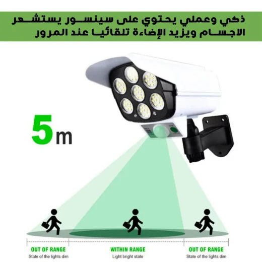 Solar-Powered Camera LED Flood Light with Remote Control - Image 6