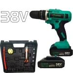 طقم مثقاب لاسلكي XFOX 38V: قوي ومتعدد الاستخدامات لمشاريع DIY - XFOX