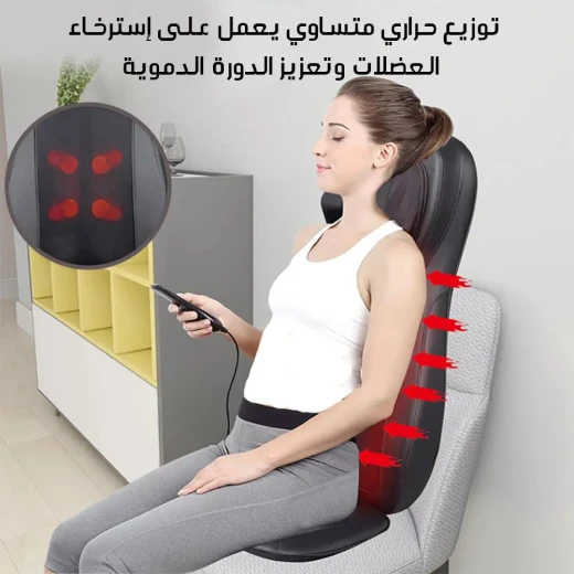 وسادة تدليك الرقبة والظهر: راحة واسترخاء متعددة الاستخدامات - Image 4