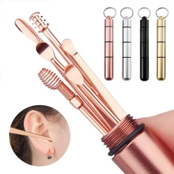 Ear Wax Removal Tool - Gold Rose Design for Safe & Effective Cleaning