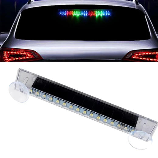 Solar Powered Multicolor Car Lights, Weather-Resistant LED Lighting with Easy Installation, Vibrant Colors, and Enhanced Night Visibility Solar Powered Multicolor Car Lights, Weather-Resistant LED Lighting with Easy Installation, Vibrant Colors, and Enhanced Night Visibility