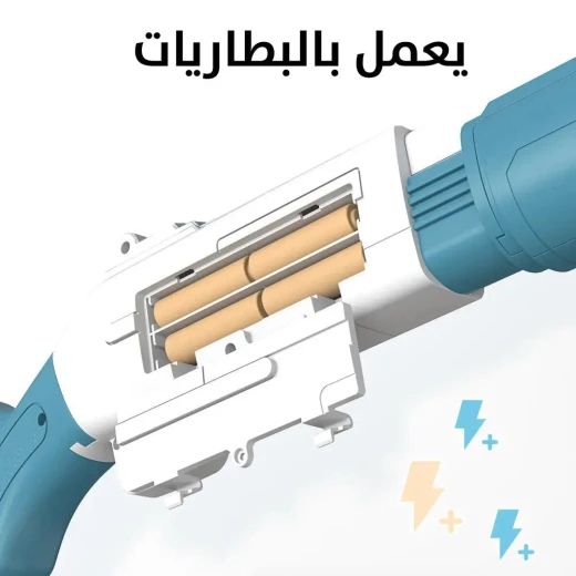 مسدس فقاعات كهربائي للأطفال: صانع فقاعات بـ 10 فتحات للمرح في الهواء الطلق - Image 4