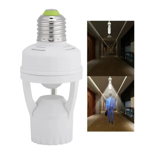 مقبس ضوء LED E27 مع مستشعر حركة - حل إضاءة أوتوماتيكي - Image 2