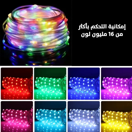 أضواء خرافية ذكية 5 متر IC-RGB ضوء حبل LED مع التحكم بالتطبيق والتفاعل مع الصوت - Image 9