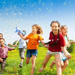 Bazooka Bubble Gun 25 Holes - Battery Operated Fun for Kids