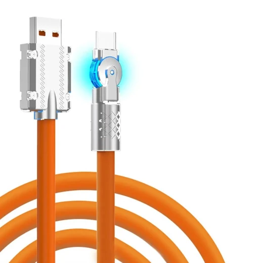 كابل شحن USB Type-C دوار 30 واط - شحن سريع وفعال كابل شحن USB Type-C دوار 30 واط - شحن سريع وفعال