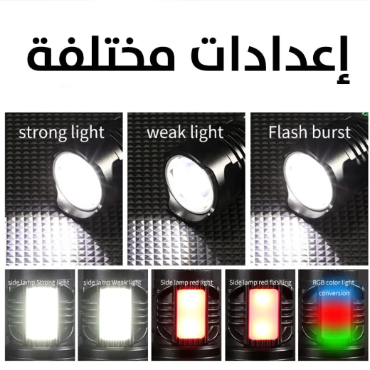 كشاف Ultra Flashlight P100 LED: ضوء قوي بعيد المدى قابل لإعادة الشحن - Image 7