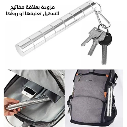 منظم حبوب يومي محمول من سبائك الألومنيوم - تصميم أسطواني - Image 3