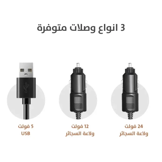 مروحة سيارة بثلاث رؤوس: تبريد قوي للسيارات وسيارات الدفع الرباعي - Image 3