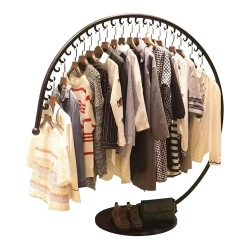 Stylish Wheel Coat Rack: Durable & Space-Saving Clothes Organizer