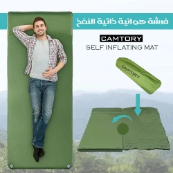 Self-Inflating Air Mattress, Comfortable, Portable Camping Sleeping Pad with Quick Setup