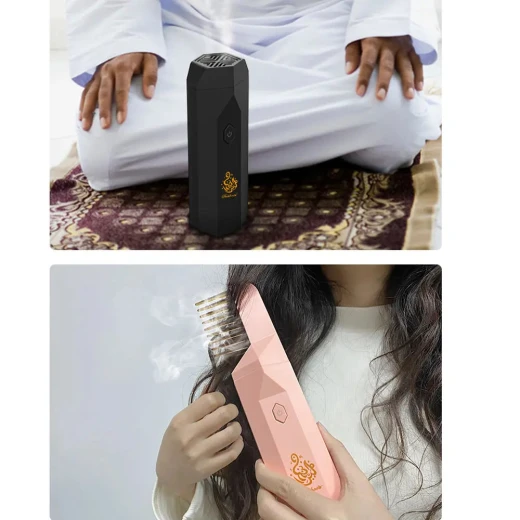 مبخرة مشط قابلة لإعادة الشحن USB لتعطير الشعر الفاخر - Image 5